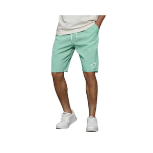 กางเกงชายหาดผู้ชาย แห้งเร็ว ระบายอากาศได้ดี ผลิตจากโพลีเอสเตอร์ พิมพ์ลายซิลค์สกรีน ลายทางหลากสี ความยาวระดับเข่า แบบถัก สวมใส่สบาย - Product Image 1