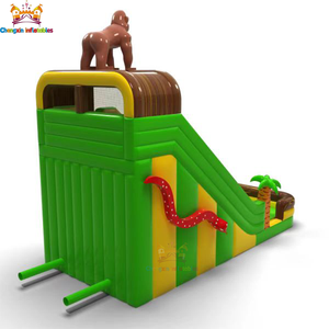Château gonflable géant en PVC à thème <span class=keywords><strong>de</strong></span> dessin animé pour enfants et toboggan géant pour jardin, couleur et taille personnalisables - Product Image 4