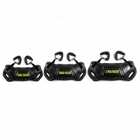 Sac de musculation bulgare 12-27 kg en nylon 1000D anti-déchirure et cuir de vachette, poignées multi-grip, pour squats, force et endurance