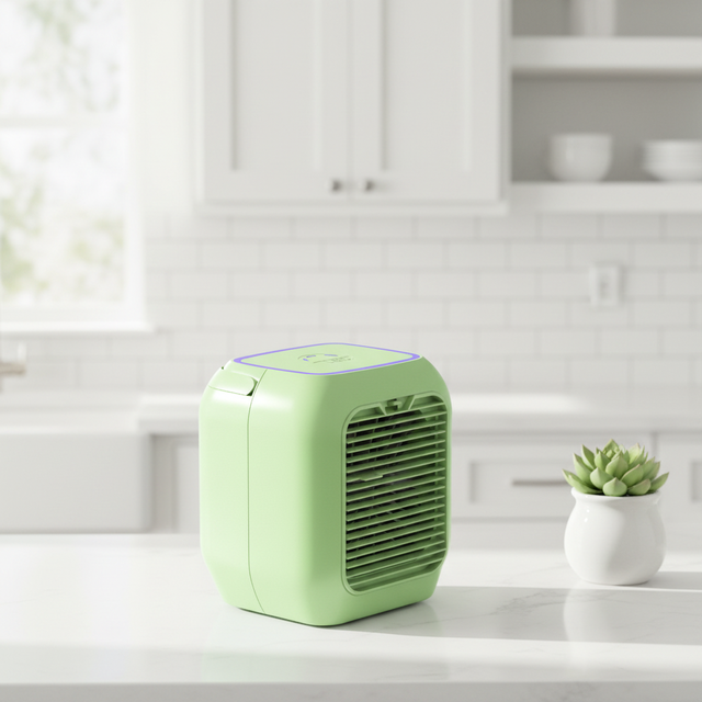 Freon Free Personal Air Cooler Patented Filter Water Tank Portable Design