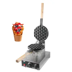 High Quality Electric Restaurant User Aluminum Egg Waffle Heating Plates Commercial Bubble Korea Waffle Maker Machine For Sale