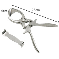 Couteau multifonction, pince en acier inoxydable à verrouillage en tôle, instruments vétérinaires, pinces à couper les testicules