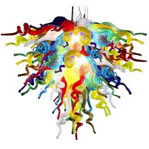 <span class=keywords><strong>Lampadari</strong></span> Moderni in Vetro di Murano 24 Pollici, Lampada a Sospensione per Casa, Multicolore LED, Lampadario in Vetro Soffiato a <span class=keywords><strong>Mano</strong></span> - Product Image 2