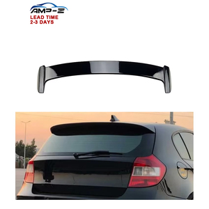 AMP-Z E81 <span class=keywords><strong>E87</strong></span> Aileron de Voiture en Plastique Noir Brillant pour <span class=keywords><strong>BMW</strong></span> Série <span class=keywords><strong>1</strong></span> E81 <span class=keywords><strong>E87</strong></span> 2005-2011 - Product Image 1