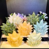 Produit de haute qualité, nouveau, artisanat en cristal naturel, renard à neuf queues, pour la décoration de la pièce