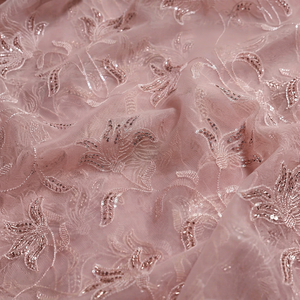 Premium Square Grid Sequin Embroidered Knitted Mesh <b>Fabric</b> for Luxury Garment Dress Making and Bag Accessories - Product Image 1