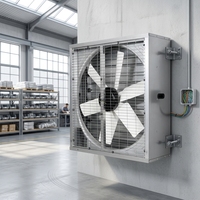 Ventilateur d'extraction d'air froid pour élevage avicole JTX-D1380 1,1 kW 44500 m³/h, ventilateur de ventilation BLDC EC