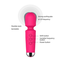 Klitoris- & G-Punkt-Doppelstimulation Mini AV-Stab Erotikspielzeug für Frauen Mini-Größe Silikon-Massagegerät