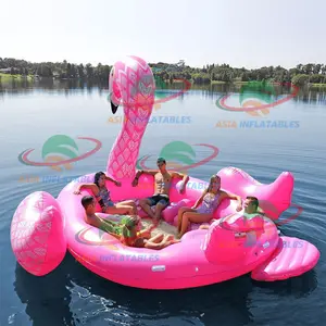 Einhorn/Flamingo/Schwan Aufblasbare Insel Floating Raft Water Lounge Rosa Aufblasbarer Flamingo