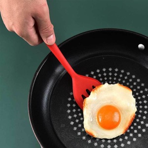 Spatule à fentes en silicone de qualité alimentaire pour la cuisson du poisson, ustensile de cuisine, spatule à œufs en silicone - Product Image 3