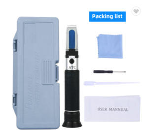 शराब पौधा विशिष्ट गुरुत्व Refractometer 0 ~ 40% ब्रिक्स 0 ~ 25% बियर फलों का रस शराब चीनी परीक्षण मीटर - Product Image 6