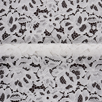 Tissu en dentelle à cordon, dentelle française à motif floral, élastique, qualité supérieure pour robes de soirée