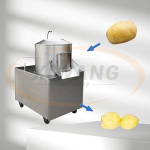 เครื่องปอกและหั่นมันฝรั่งอัตโนมัติเชิงพาณิชย์ เครื่องจักรสำหรับทำชิปผลไม้และผักที่ใช้ในฟาร์มได้ - Product Image 1