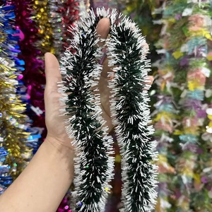 Dây trang trí kim tuyến màu xanh đậm, bán buôn từ nhà máy, đồ dùng trang trí tiệc khuyến mãi cho cây thông Noel - Product Image 5