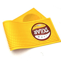 Tapis de bar antidérapant personnalisé en silicone souple pour cocktails, accessoires de bar pour événements promotionnels et publicitaires