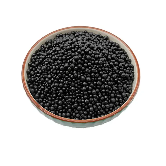 Amino humic acid Npk Organic Fertilizer 12-0-1 uncoated black granular coated shiny balls granuar