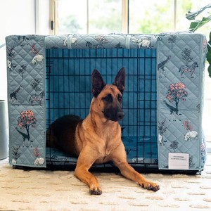 Sang Trọng Thân Thiện Với Môi Oxford Pet Crate Bìa Hiện Đại Có Thể Gập Lại Thiết Kế Cho Mèo Chó Động Vật Nhỏ Rắn Mùa Hè Ấm Áp Phong Cách - Product Image 3
