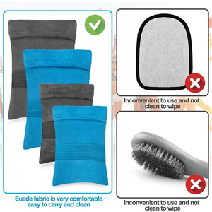 ผ้าเช็ดทำความสะอาดทรายชายหาด ไมโครไฟเบอร์ รูปทรงสี่เหลี่ยม สีพื้น สำหรับใช้บนชายหาด - Product Image 3