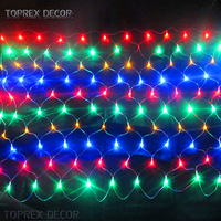 2024 Hot Sale Outdoor LED Fischernetz Licht Baum Stil IP65 Versand bereit Weihnachts beleuchtung 220V Weihnachts netz Lichter