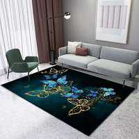 Tapis en velours cristal au design moderne, antidérapant, imprimé numériquement, pour salon, grande surface, style chinois