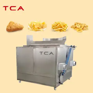 Freidora Industrial automática personalizable para patatas fritas, patatas fritas, cacahuete, comida, lote