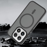 Étui de téléphone portable magnétique antichoc pour Xiaomi 17 Pro Max Redmi Note 14 Pro, étui de téléphone portable translucide mat