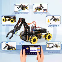 Kit de Brazo Robótico ACEBOTT ESP32 para Coche, Robot de Control Remoto Inteligente, Juguete Educativo STEM para Programación y Aprendizaje de Codificación con Arduino
