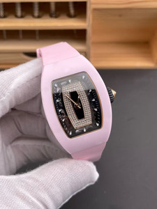Popular Fashion Top-quality Business Luxury pink Ceramic Rubber Strap Tourbillon Waterproof Automatic <b>Mechanical</b> <b>Watch</b> - Product Image 2