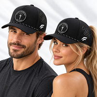 Casquette de baseball respirante perforée personnalisée en gros avec logo brodé et visière incurvée pour le sport OEM ODM