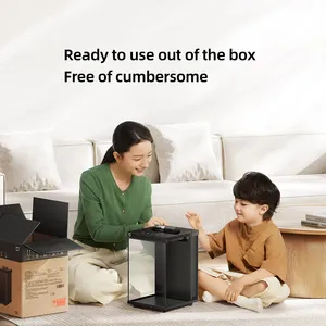 10L มินิมิจาขนาดเล็กสมาร์ทเดสก์ทอปแก้ว<span class=keywords><strong>ตู้</strong></span><span class=keywords><strong>ปลา</strong></span>ให้อาหารอัตโนมัติสำหรับ <span class=keywords><strong>Xiaomi</strong></span> สมาร์ท APP ควบคุม - Product Image 5