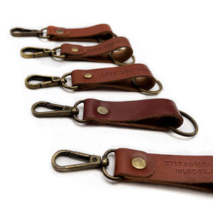 BSBH venta al por mayor de lujo pulsera de cuero genuino llavero recuerdo personalizado PU cuero llavero para Hotel portátil cartera Coche - Product Image 4