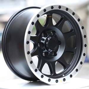 <span class=keywords><strong>Jantes</strong></span> en alliage TUV 4x4 de 17 pouces 6x139.7 17 * 8.5J avec déport de 0 mm, surface noire, neuves 6x139.7 17x8.5J, en aluminium ZM-45 - Product Image 2