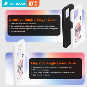 Rock Space 3D sublimación vacío máquina de prensa de calor teléfono caso impresora para iPhone y Samsung - Product Image 5