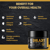 Complément alimentaire en résine de Shilajit pur de l'Himalaya avec acide fulvique et oligo-éléments, stimulant d'énergie et de vitalité pour hommes et femmes