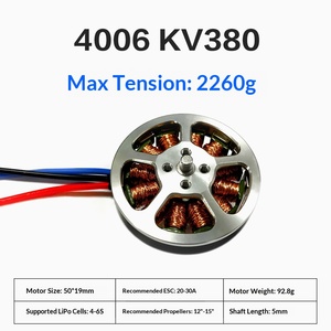 Moteur à disque en aluminium sans balais pour drone <span class=keywords><strong>TIYI</strong></span> 4006, 380KV, haute puissance, électrique, haute vitesse, modèle 30A - Product Image 1