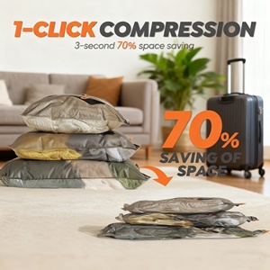 Bolsa de <span class=keywords><strong>Almacenamiento</strong></span> al Vacío G-Compression para Ropa de Viaje - Bomba Eléctrica Recargable, Material PE, Capacidad de 200 ml, Multifunción - Product Image 3