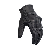 Cuir de mouton véritable Gants de moto en cuir de course pour motocross, protection d'écran tactile pour motocyclette