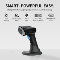 Escáner de Códigos de Barras 1D y 2D HC-780BT con Detección Automática, Base de Carga, Lector Inalámbrico de Códigos QR 2D, USB, Tamaño A4, en Stock