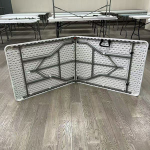 Vouwtafel van kunststof voor buiten, moderne tuinmeubelen, vouwtafel van HDPE kunststof, rechthoekige vouwtafel - Product Image 2