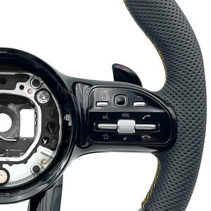 Volant de direction de voiture en fibre de carbone noire d'origine pour <span class=keywords><strong>Mercedes</strong></span> Benz Classe E <span class=keywords><strong>2019</strong></span> W213 Classe C - Product Image 6