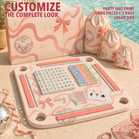 Table de Mahjong Flottante pour Filles, Tapis en Mousse EVA Multi-Jeu, Tapis de Piscine pour Mahjong Américain, Rummy et Cartes Imperméables