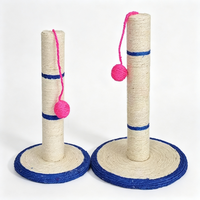 Arbre à chat moderne et élégant en sisal, griffoir d'intérieur de 40 cm de hauteur, 1 niveau, montage facile, personnalisable en carton