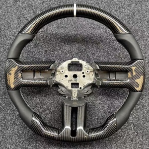 Pour Ford Mustang, volant en fibre de carbone, couvre-volant LCI, amélioration de la direction, accessoires auto - Product Image 2