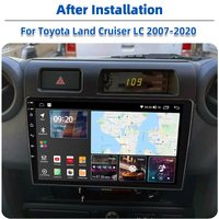 Radio Mobil Android 13 9 Inci Layar QLED Navigasi GPS CarPlay Nirkabel DSP RGB Pemutar Video Stereo untuk Land Cruiser LC 79