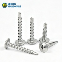 Vis à tête fraisée cruciforme avec pointe de perçage LEKON OEM/ODM # Vis autoperceuses à pointe acérée 8x1/2" 4.2x13mm Tornillos