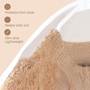 Copri <span class=keywords><strong>spalle</strong></span> in vinile trasparente protezioni per indumenti per proteggere la polvere e conservare <span class=keywords><strong>le</strong></span> borse per la copertura dei vestiti - Product Image 5