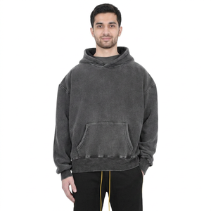 Nouvel arrivage de sweat à capuche lavé à l'acide High Street Series Washing old sweat à capuche vintage lavé à la pierre - Product Image 1