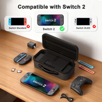 Étui de transport personnalisé OEM grand format pour Nintendo Switch 2, adaptateur secteur, sac de rangement rigide antichoc en EVA pour accessoires de console Switch 2