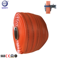 Correa de Amarre de Alta Resistencia de 38 mm y 2,2 mm de Grosor, Tejida Manualmente, de PET Blanco, Certificada ISO9001, para Embalaje