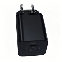 Chargeur rapide USB-C GaN 65W avec prise UK, PD3.0 QC3.0 20V 3.25A, adaptateur mural pour ordinateur portable, téléphone portable, appareil photo, écouteurs (OTP ignifuge)